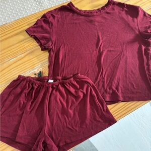 Auden Maroon Sleepwear Set